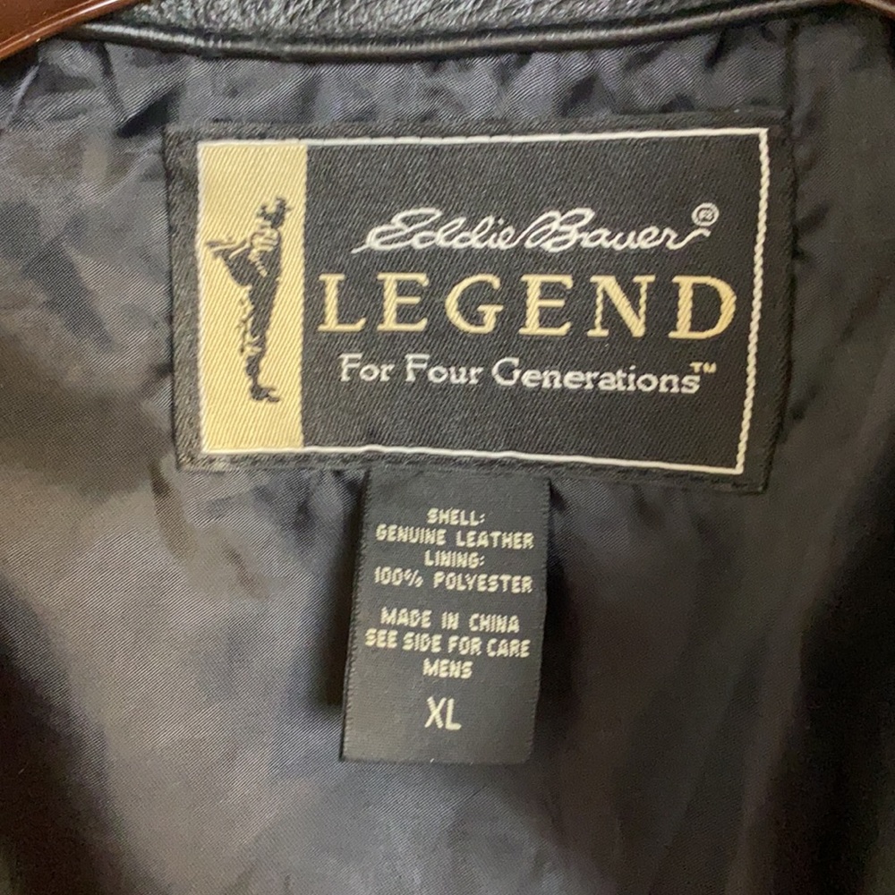 Eddie Bauer Journeyman HOST PICK!✨✨✨!Genuine Leather Jacket XL - Picture 5 of 7